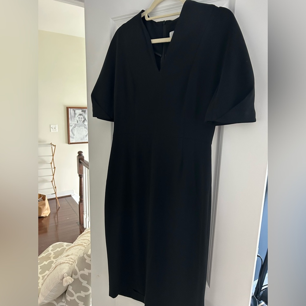 MM Lafleur Classic Black Midi Dress